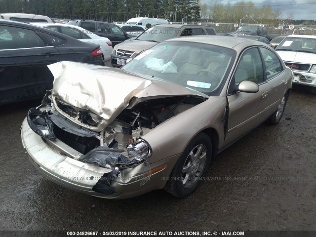 1MEFM55S1YG612666 - 2000 MERCURY SABLE LS PREMIUM GOLD photo 2