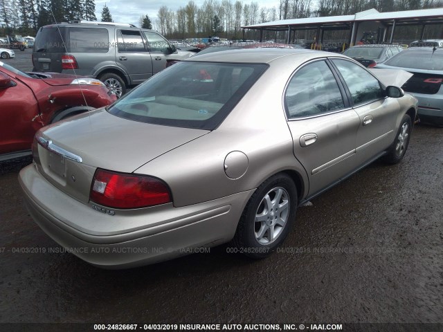 1MEFM55S1YG612666 - 2000 MERCURY SABLE LS PREMIUM GOLD photo 4