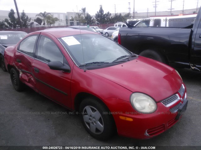 1B3ES26C13D187597 - 2003 DODGE NEON SE RED photo 1