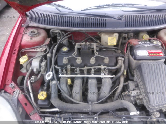 1B3ES26C13D187597 - 2003 DODGE NEON SE RED photo 10