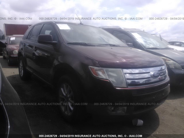 2FMDK38C79BA61008 - 2009 FORD EDGE SEL BURGUNDY photo 1