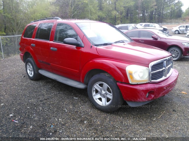 1D4HD48N34F202044 - 2004 DODGE DURANGO SLT RED photo 1