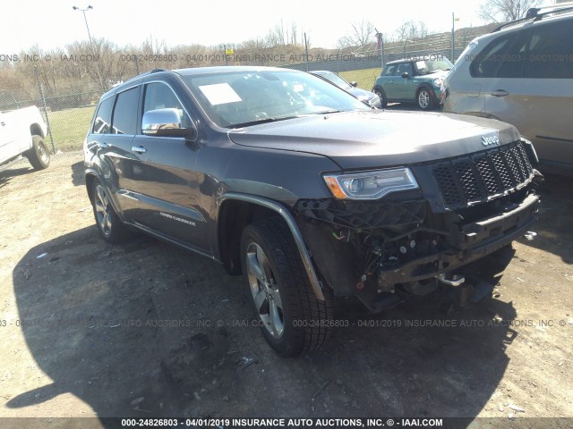 1C4RJFCG0FC159723 - 2015 JEEP GRAND CHEROKEE OVERLAND GRAY photo 1