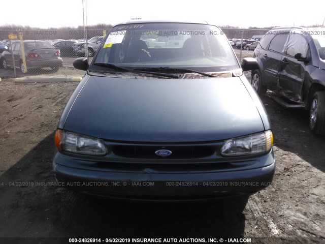 2FMDA5146TBB50240 - 1996 FORD WINDSTAR WAGON GREEN photo 6