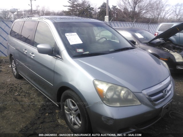 5FNRL386X5B059543 - 2005 HONDA ODYSSEY EXL GRAY photo 1