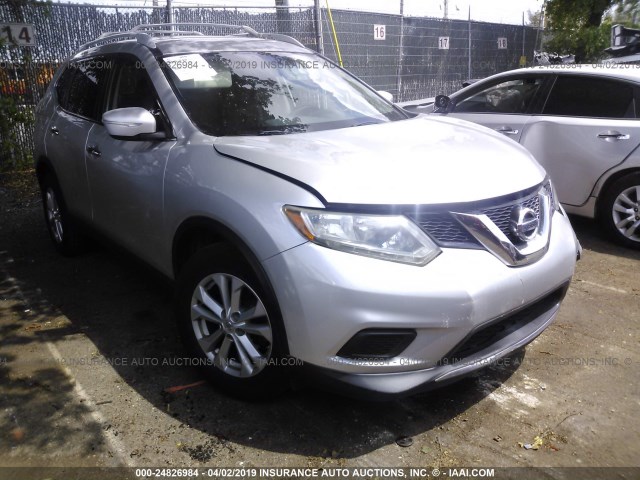 5N1AT2MT5EC792305 - 2014 NISSAN ROGUE S/SL/SV SILVER photo 1