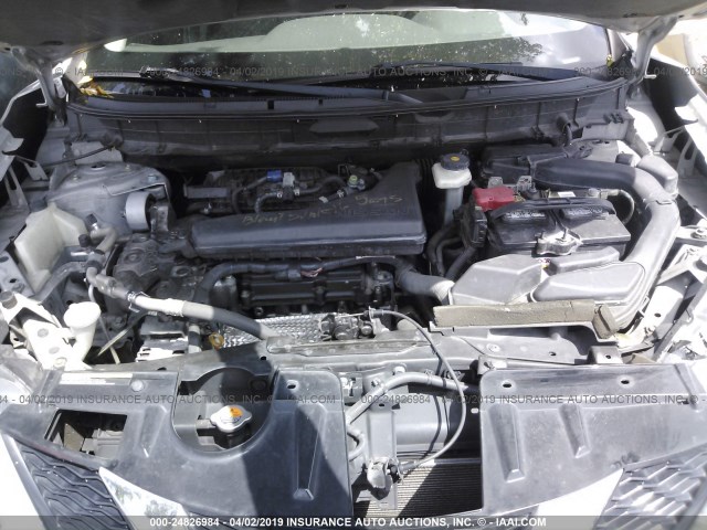 5N1AT2MT5EC792305 - 2014 NISSAN ROGUE S/SL/SV SILVER photo 10