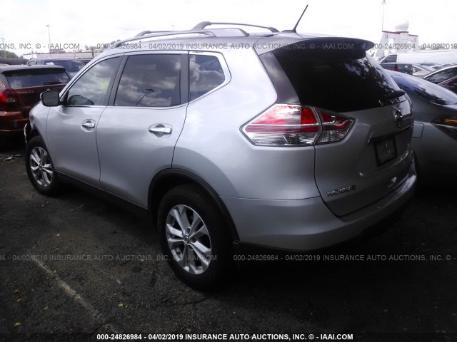 5N1AT2MT5EC792305 - 2014 NISSAN ROGUE S/SL/SV SILVER photo 3