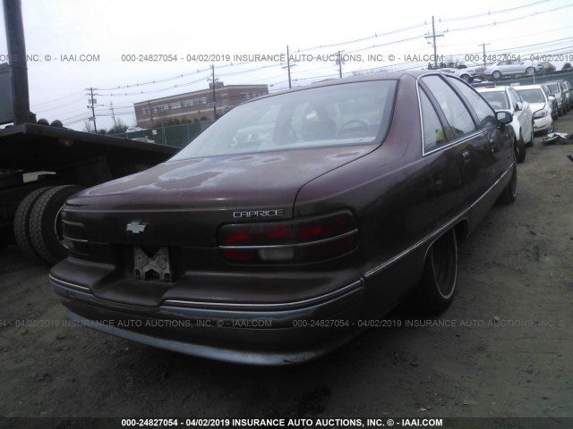 1G1BL53E6NR116058 - 1992 CHEVROLET CAPRICE BURGUNDY photo 4