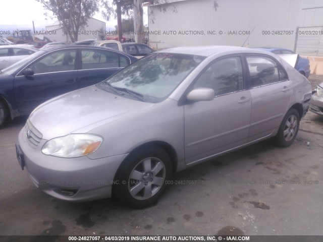 1NXBR32E23Z027301 - 2003 TOYOTA COROLLA CE/LE/S BEIGE photo 2