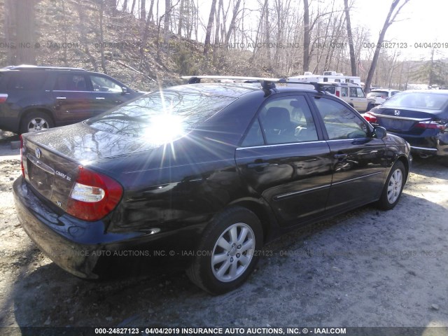 4T1BF30K34U074713 - 2004 TOYOTA CAMRY LE/XLE/SE BLACK photo 4