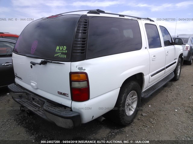 3GKEC16T73G310316 - 2003 GMC YUKON XL C1500 WHITE photo 4