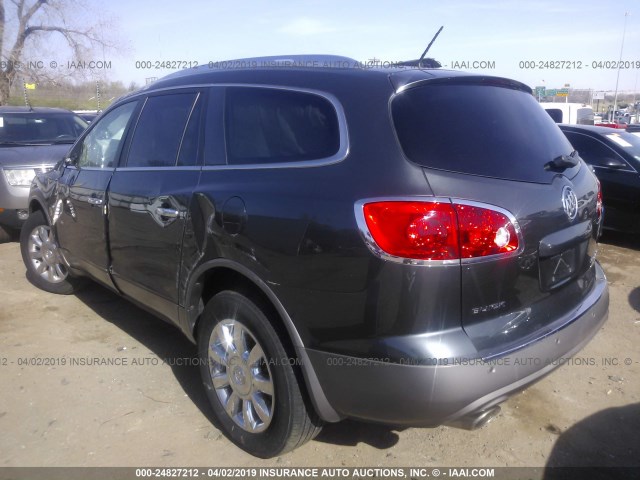 5GAKRBED2BJ135498 - 2011 BUICK ENCLAVE CXL BLACK photo 3