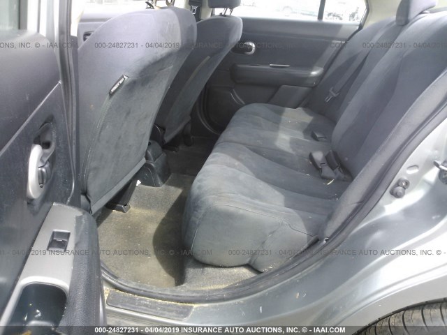 3N1BC11EX9L441802 - 2009 NISSAN VERSA S/SL SILVER photo 8