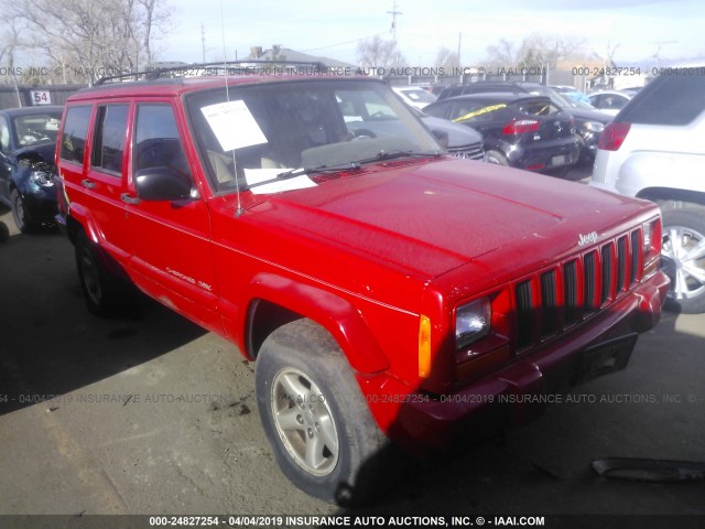 1J4FJ68S7WL264169 - 1998 JEEP CHEROKEE SPORT/CLASSIC RED photo 1