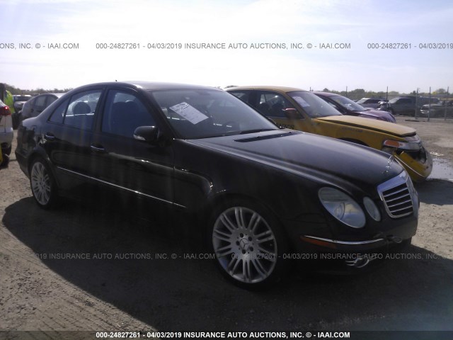 WDBUF56X97B143267 - 2007 MERCEDES-BENZ E 350 BLACK photo 1