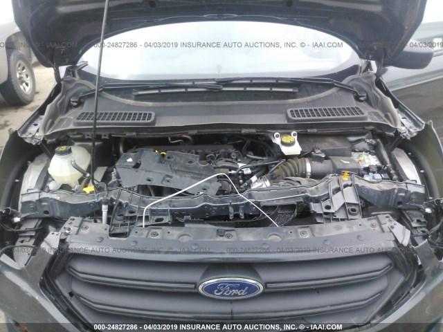 1FMCU0F76JUA55368 - 2018 FORD ESCAPE S GRAY photo 10