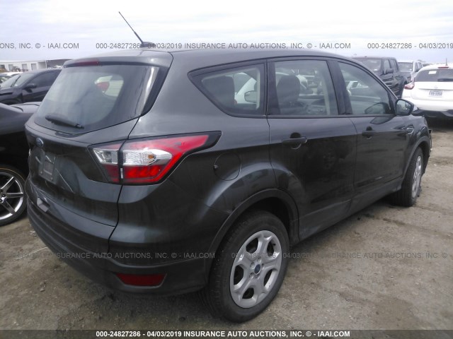 1FMCU0F76JUA55368 - 2018 FORD ESCAPE S GRAY photo 4