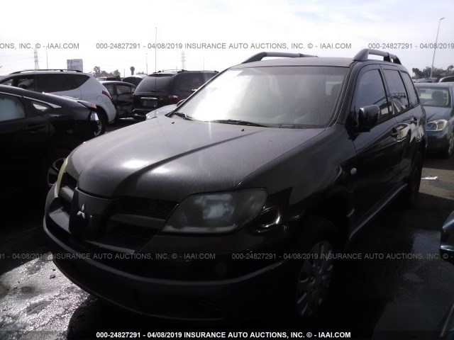 JA4LX31F94U015425 - 2004 MITSUBISHI OUTLANDER LS BLACK photo 2