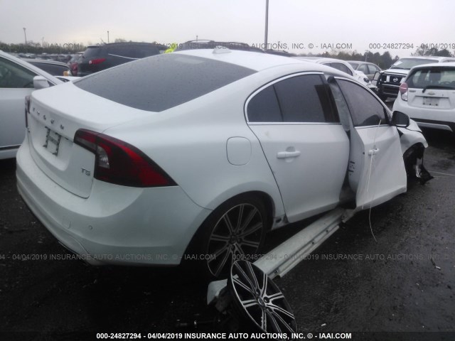 YV1612FS7E1284119 - 2014 VOLVO S60 T5 WHITE photo 4