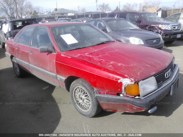 WAUCB0446KN034094 - 1989 AUDI 100 QUATTRO RED photo 1