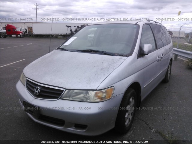 2HKRL18932H009191 - 2002 HONDA ODYSSEY EXL SILVER photo 2