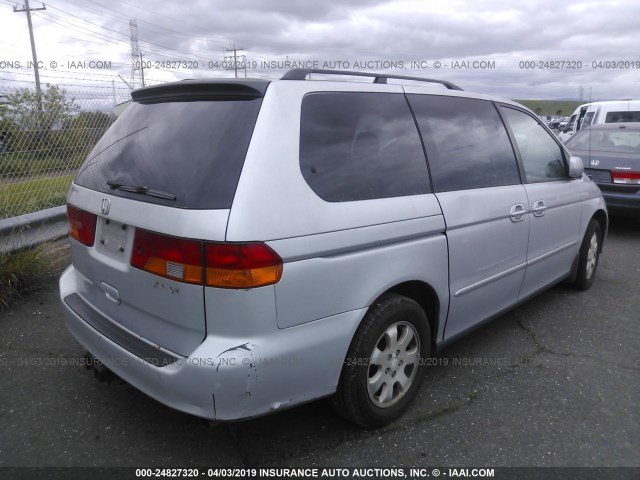 2HKRL18932H009191 - 2002 HONDA ODYSSEY EXL SILVER photo 4