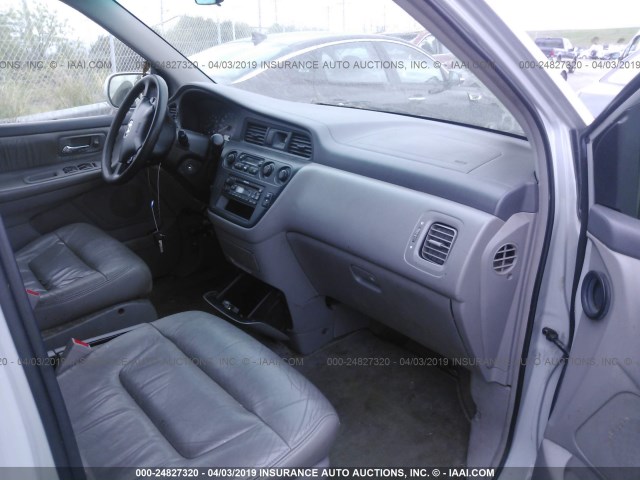 2HKRL18932H009191 - 2002 HONDA ODYSSEY EXL SILVER photo 5