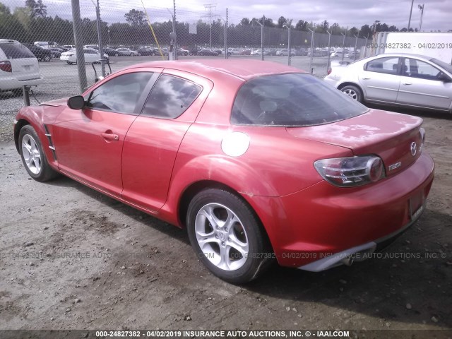 JM1FE17N640136206 - 2004 MAZDA RX8 RED photo 3