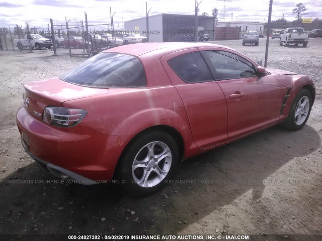 JM1FE17N640136206 - 2004 MAZDA RX8 RED photo 4