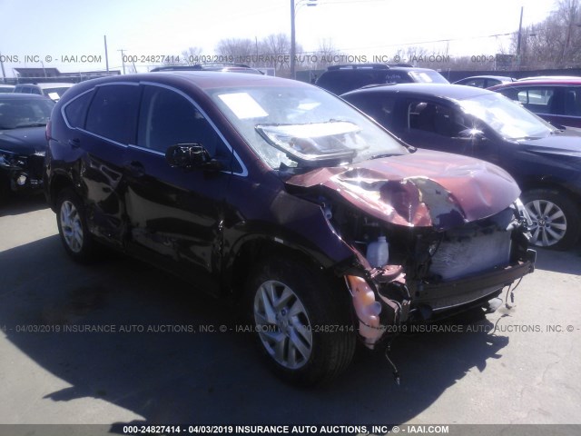 2HKRM4H59FH685212 - 2015 HONDA CR-V EX MAROON photo 1