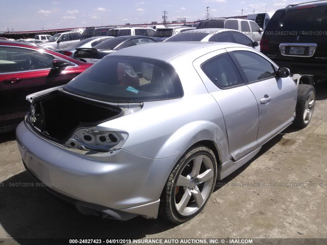 JM1FE173540139998 - 2004 MAZDA RX8 SILVER photo 4