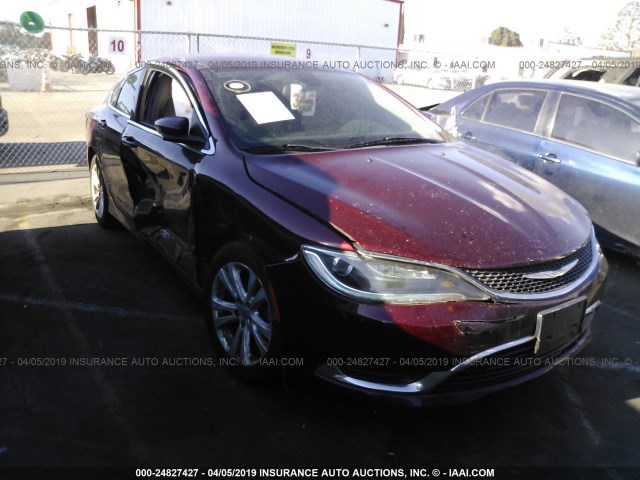 1C3CCCAB8FN729871 - 2015 CHRYSLER 200 LIMITED MAROON photo 1