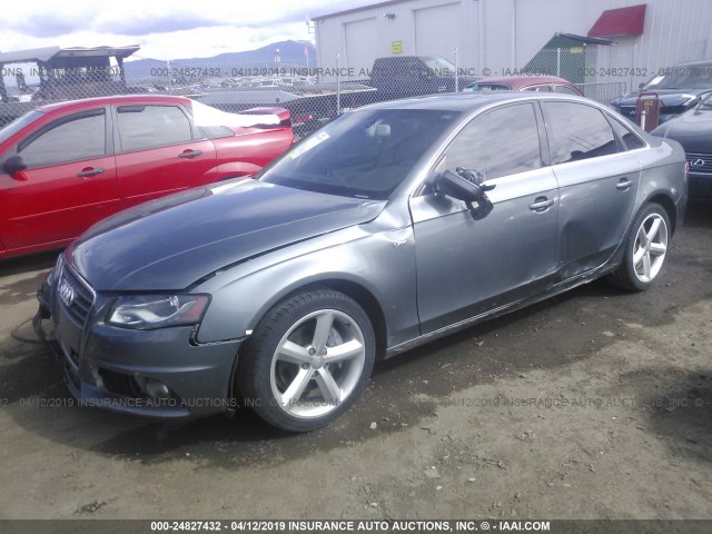 WAUFFAFL8CA112721 - 2012 AUDI A4 PREMIUM PLUS GRAY photo 2