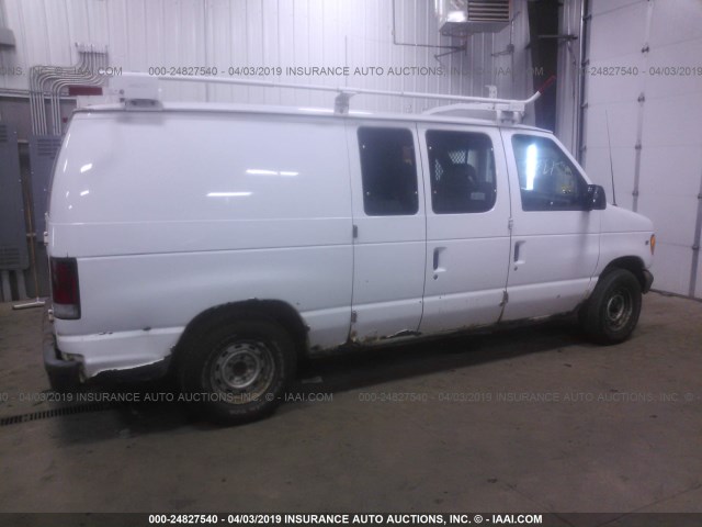 1FTRE14W91HB20007 - 2001 FORD ECONOLINE E150 VAN WHITE photo 6