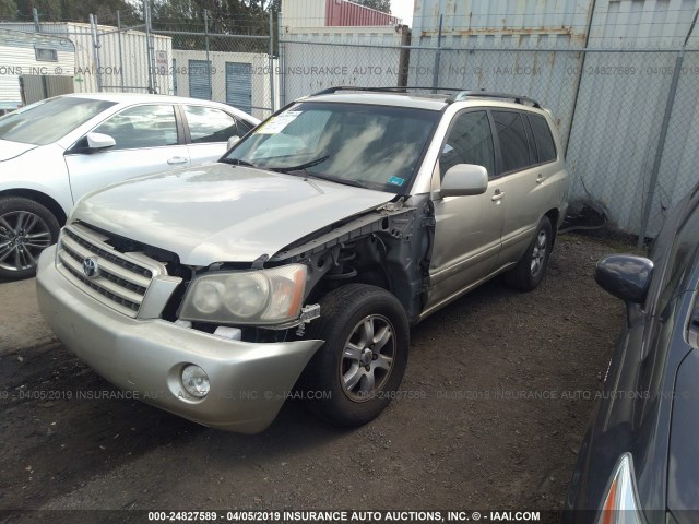 JTEGF21A830110570 - 2003 TOYOTA HIGHLANDER LIMITED GOLD photo 2