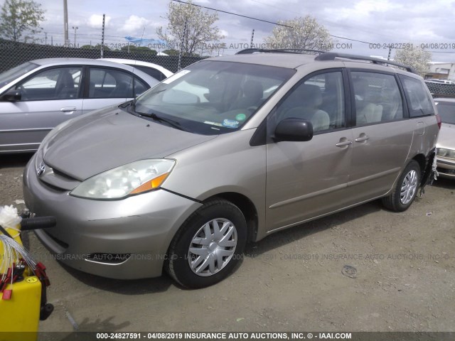 5TDZA23C56S449119 - 2006 TOYOTA SIENNA CE/LE BROWN photo 2