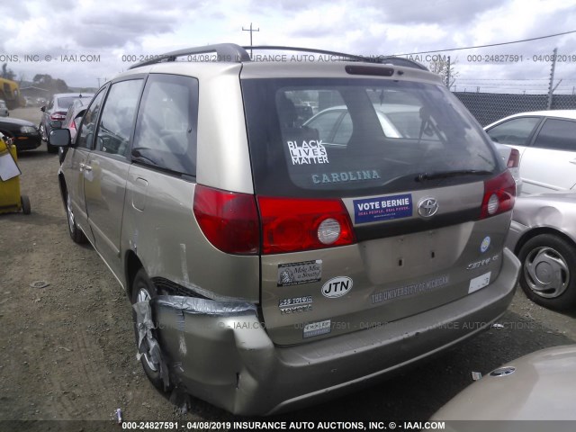 5TDZA23C56S449119 - 2006 TOYOTA SIENNA CE/LE BROWN photo 3