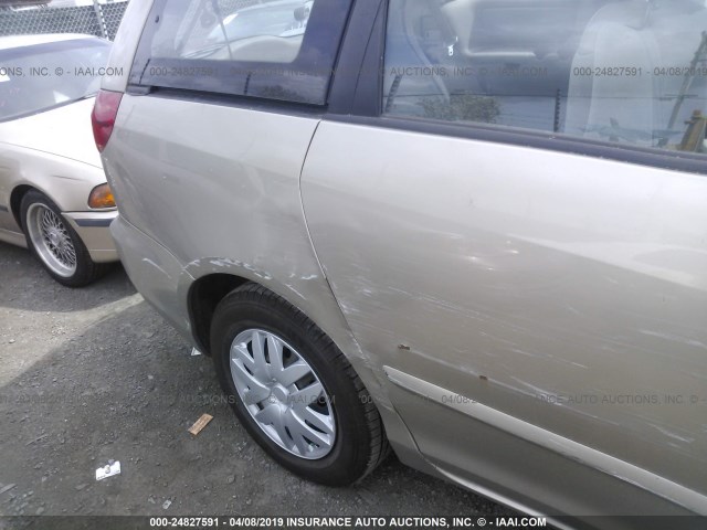 5TDZA23C56S449119 - 2006 TOYOTA SIENNA CE/LE BROWN photo 6