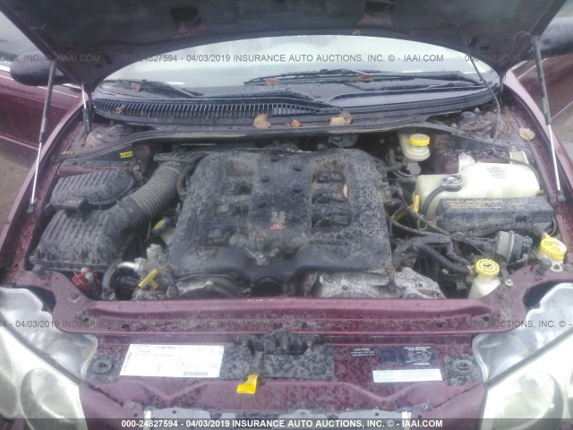 2C3AE66G21H644176 - 2001 CHRYSLER 300M RED photo 10