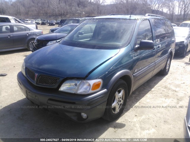 1GMDX03E42D207888 - 2002 PONTIAC MONTANA GREEN photo 2