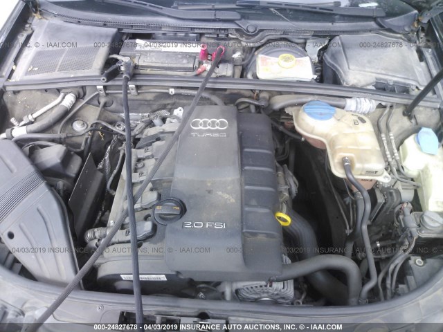 WAUAF78E08A018268 - 2008 AUDI A4 2.0T BLACK photo 10