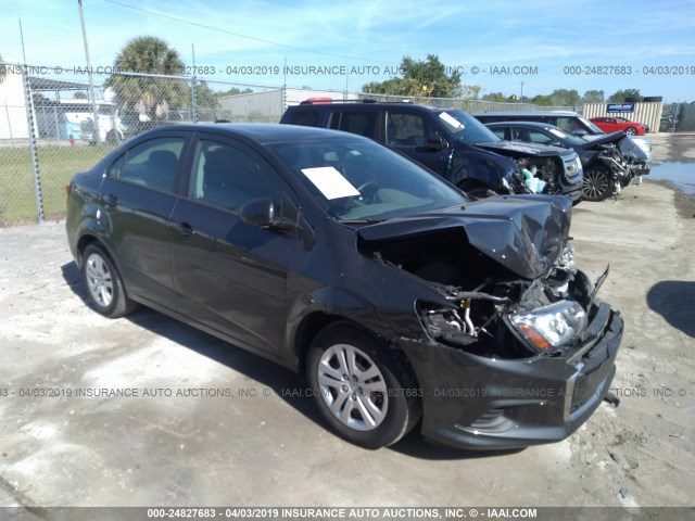 1G1JB5SHXH4100490 - 2017 CHEVROLET SONIC LS 灰色 照片 1