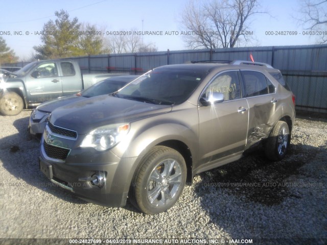 2CNFLGE58B6325354 - 2011 CHEVROLET EQUINOX LTZ BROWN photo 2