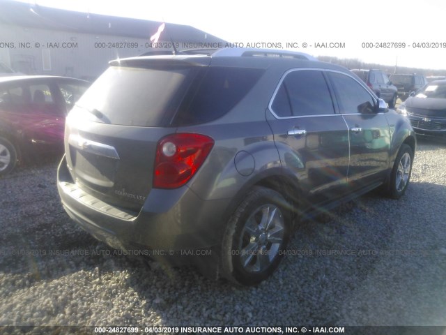 2CNFLGE58B6325354 - 2011 CHEVROLET EQUINOX LTZ BROWN photo 4