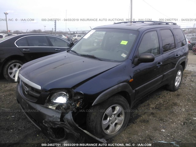 4F2CZ96104KM22433 - 2004 MAZDA TRIBUTE ES 蓝色 照片 2