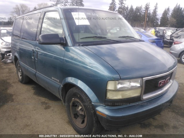 1GKDM19W71B516806 - 2001 GMC SAFARI XT BLUE photo 1