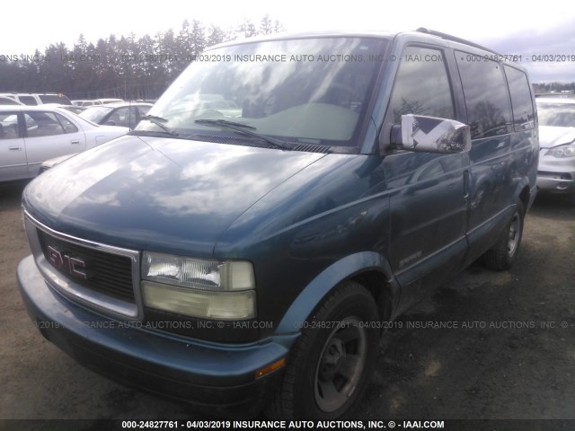 1GKDM19W71B516806 - 2001 GMC SAFARI XT BLUE photo 2