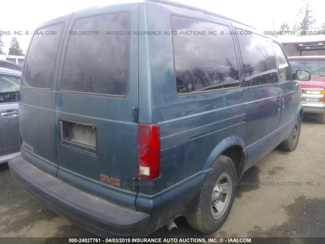 1GKDM19W71B516806 - 2001 GMC SAFARI XT BLUE photo 4