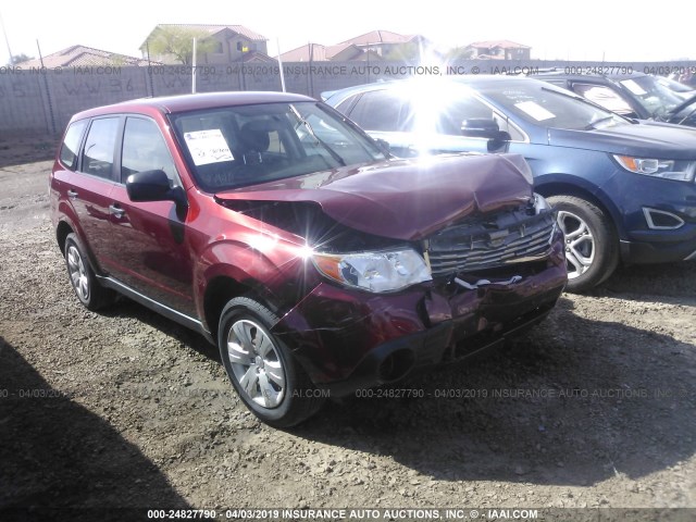 JF2SH61699H767224 - 2009 SUBARU FORESTER 2.5X MAROON photo 1